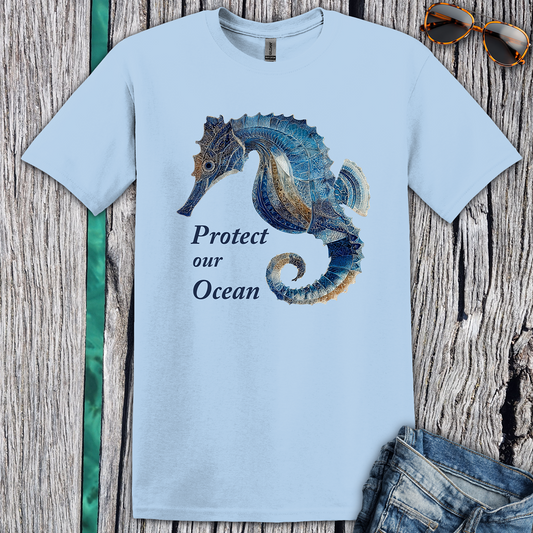 Protect Our Ocean Seahorse T-Shirt