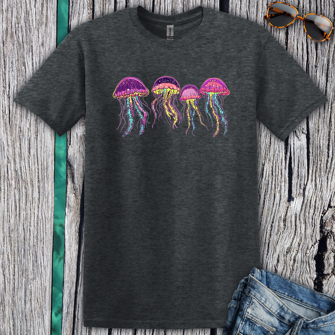 4 Colorful Jellyfish T-Shirt
