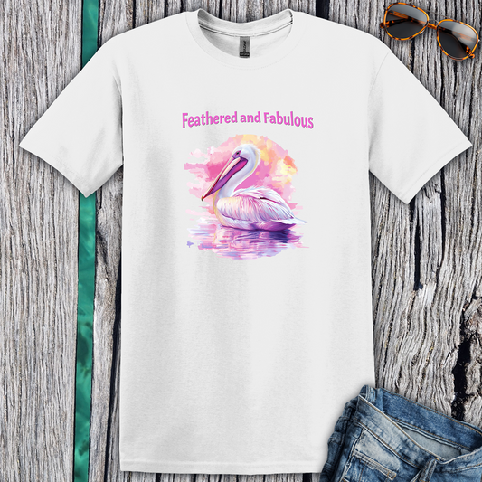 Feathered and Fabulous Pelican T-Shirt
