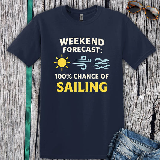 Weekend Forecast Sailing T-Shirt