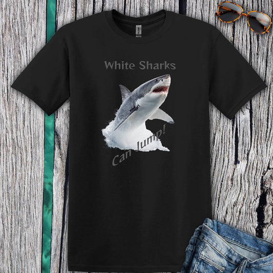White Sharks Can Jump! T-Shirt