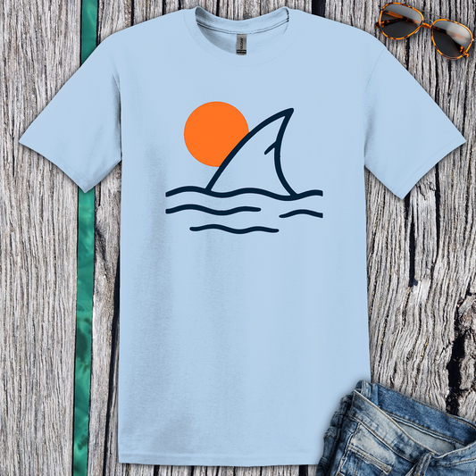 Shark Fin Sunset T-Shirt