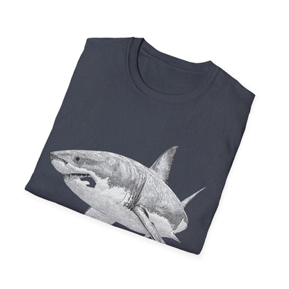 White Shark Graphic  T-Shirt