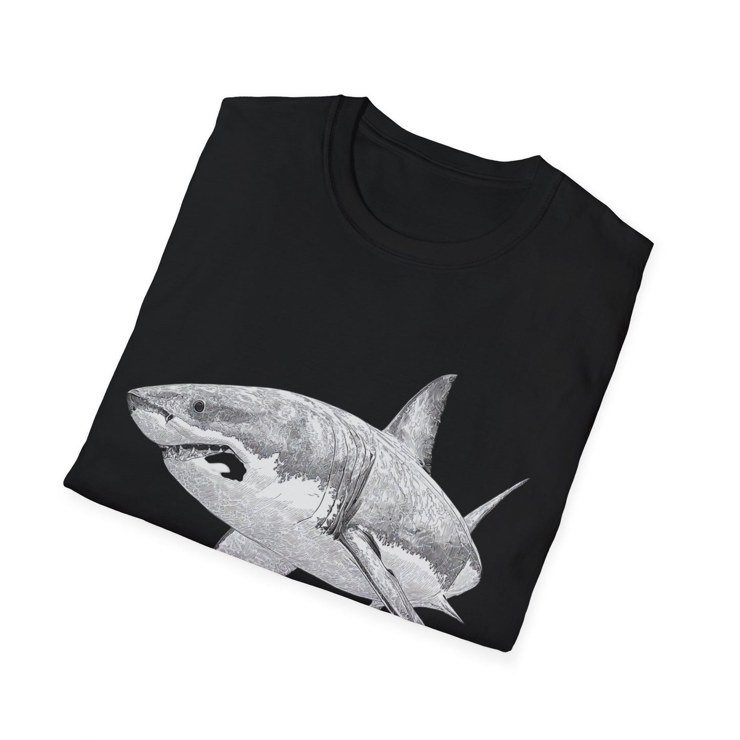 White Shark Graphic  T-Shirt