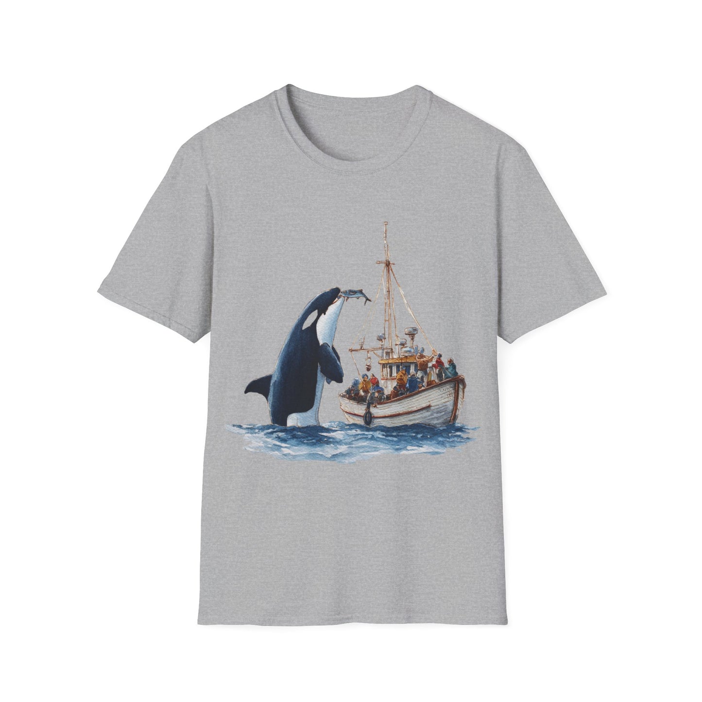 Orca Offering a fish T-shirt