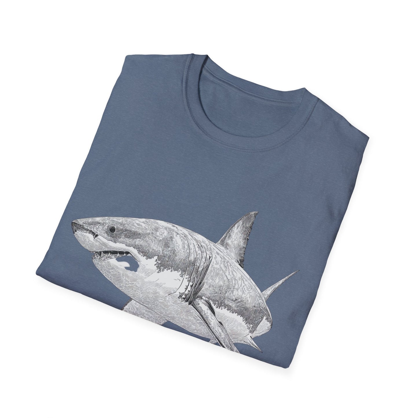 White Shark Graphic  T-Shirt
