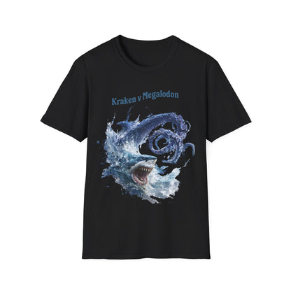 Kraken vs Megalodon T-Shirt
