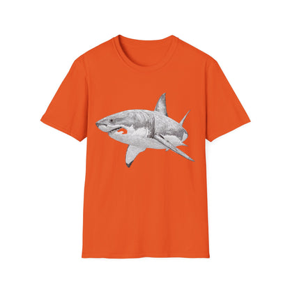 White Shark Graphic  T-Shirt
