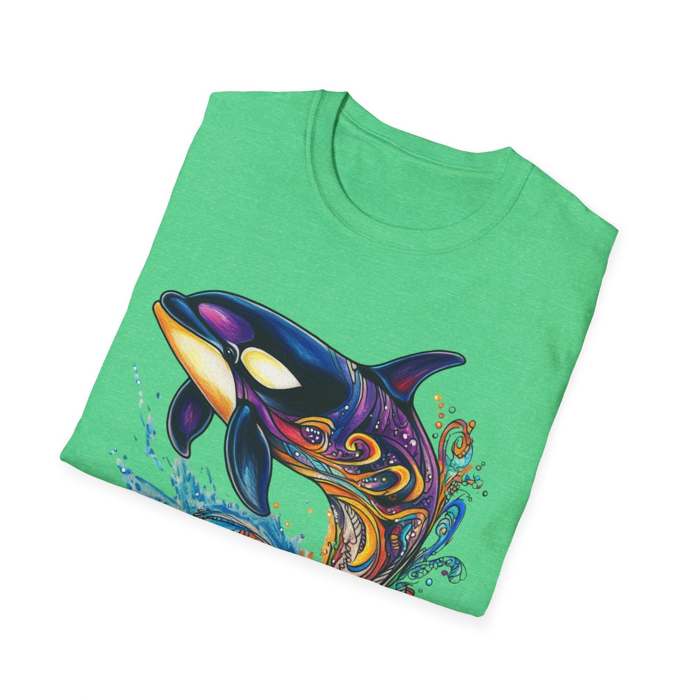 Colorful Orca Whale T-Shirt