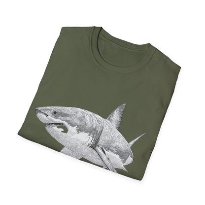 White Shark Graphic  T-Shirt