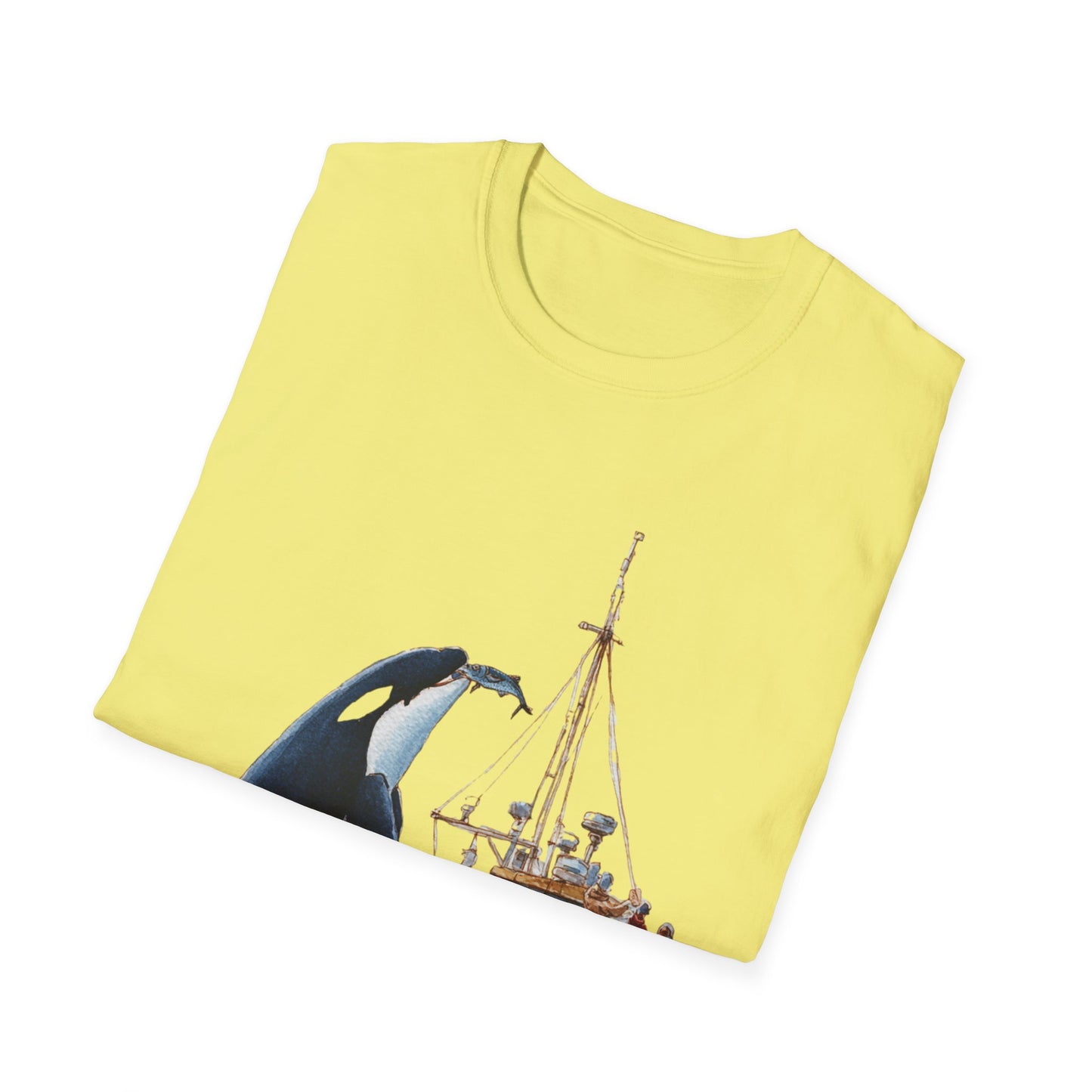 Orca Offering a fish T-shirt