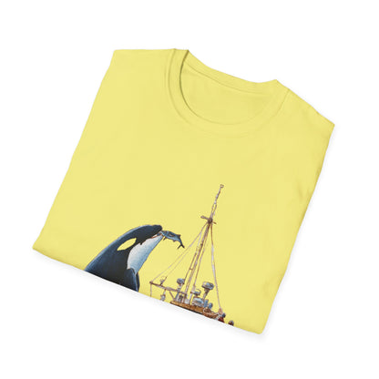 Orca Offering a fish T-shirt