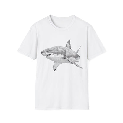 White Shark Graphic  T-Shirt