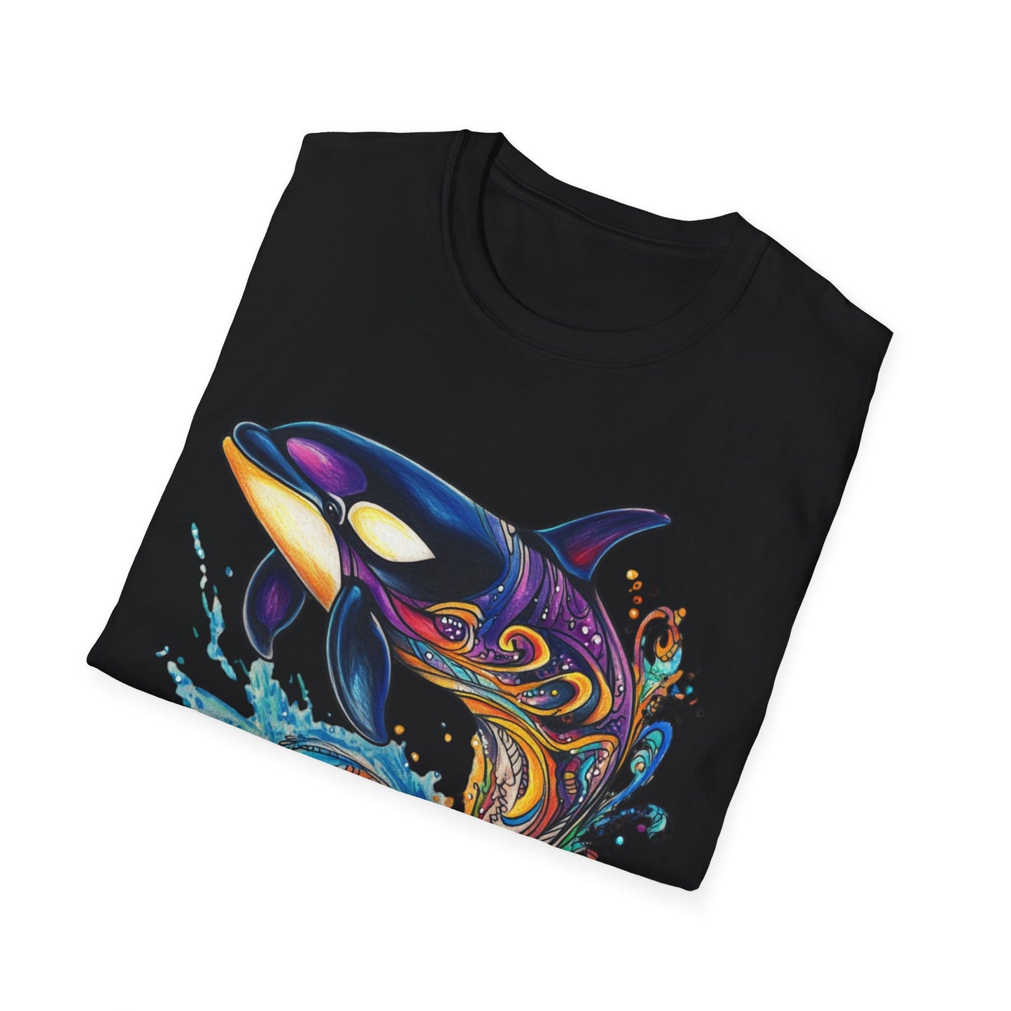 Colorful Orca Whale T-Shirt