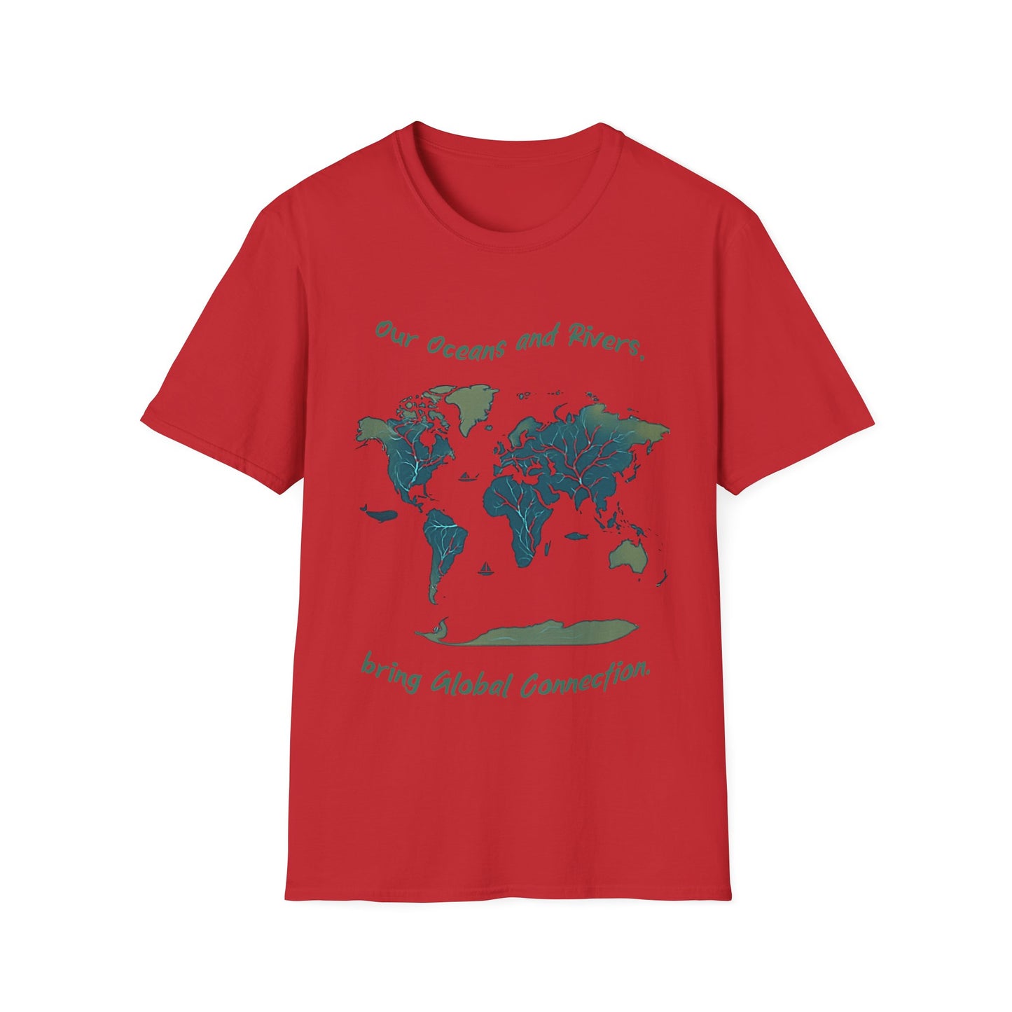 Eco-Friendly World Map T-Shirt