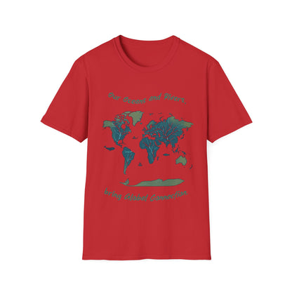 Eco-Friendly World Map T-Shirt