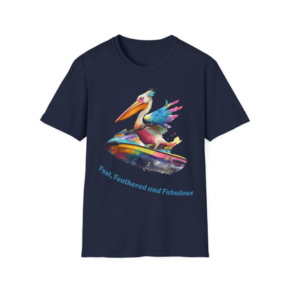Fast, Feathered and Fabulous Pelican T-Shirt