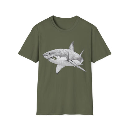 White Shark Graphic  T-Shirt