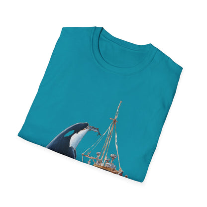 Orca Offering a fish T-shirt