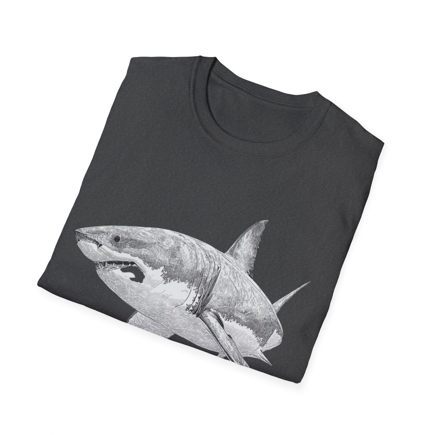 White Shark Graphic  T-Shirt