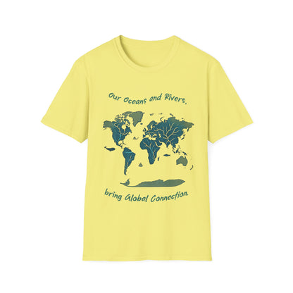 Eco-Friendly World Map T-Shirt