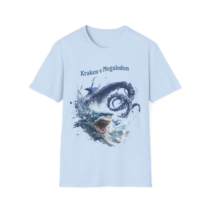 Kraken vs Megalodon T-Shirt