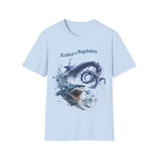 Kraken vs Megalodon T-Shirt