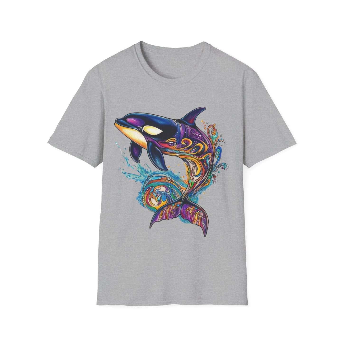 Colorful Orca Whale T-Shirt