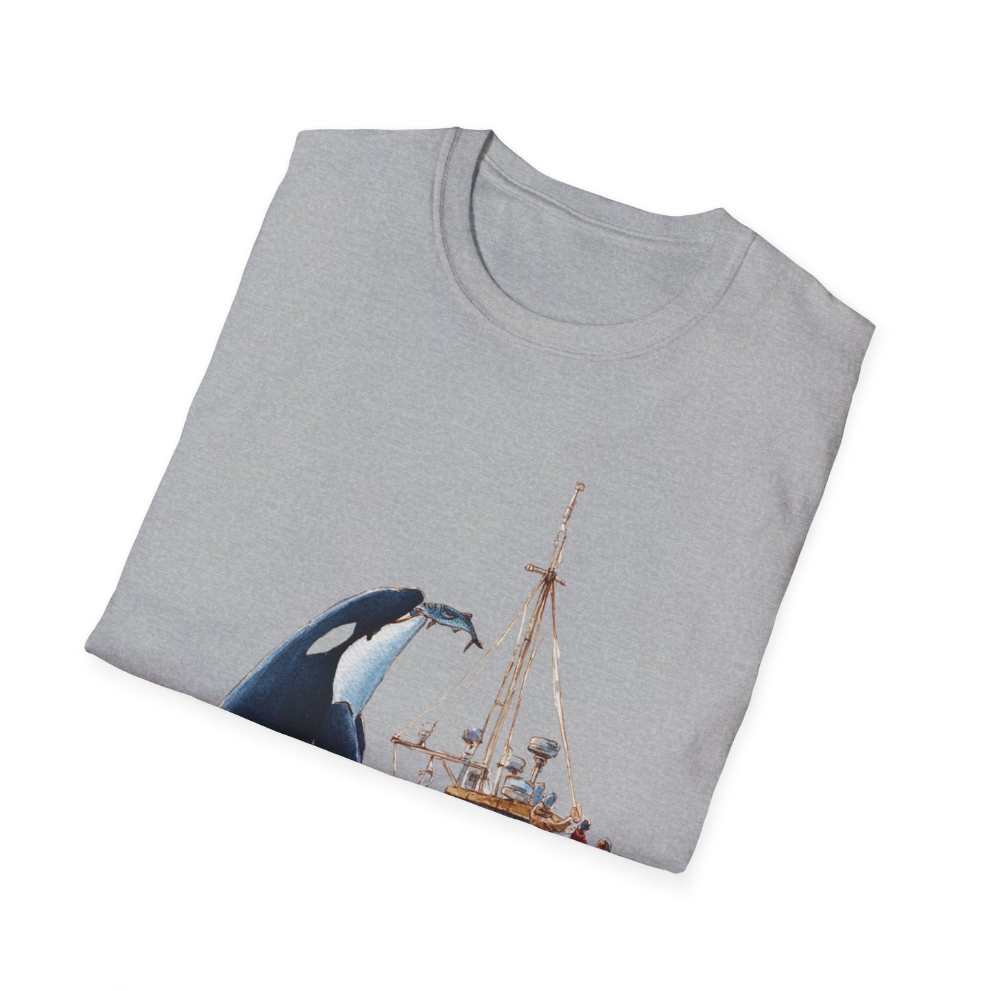 Orca Offering a fish T-shirt
