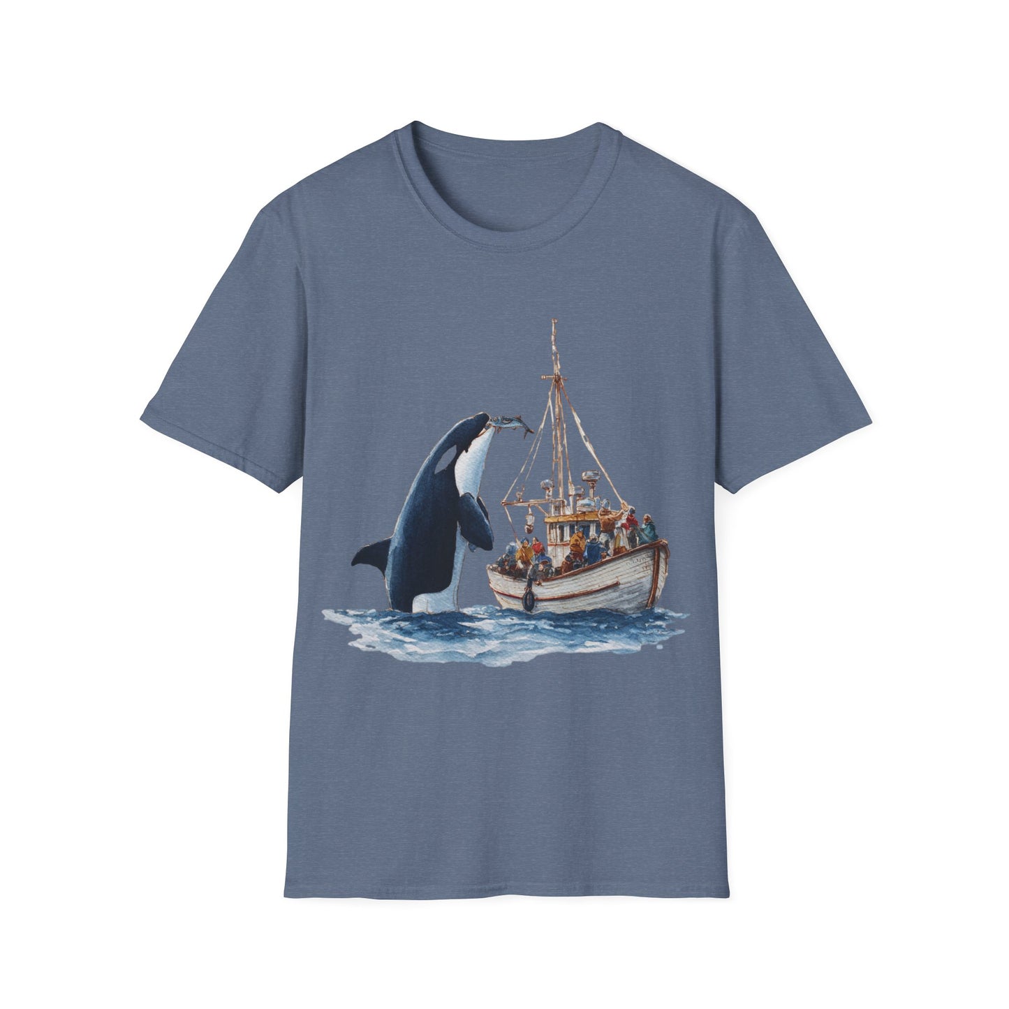 Orca Offering a fish T-shirt