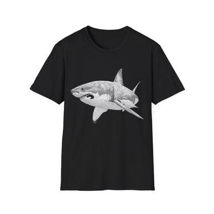 White Shark Graphic  T-Shirt
