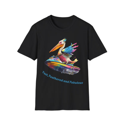 Fast, Feathered and Fabulous Pelican T-Shirt