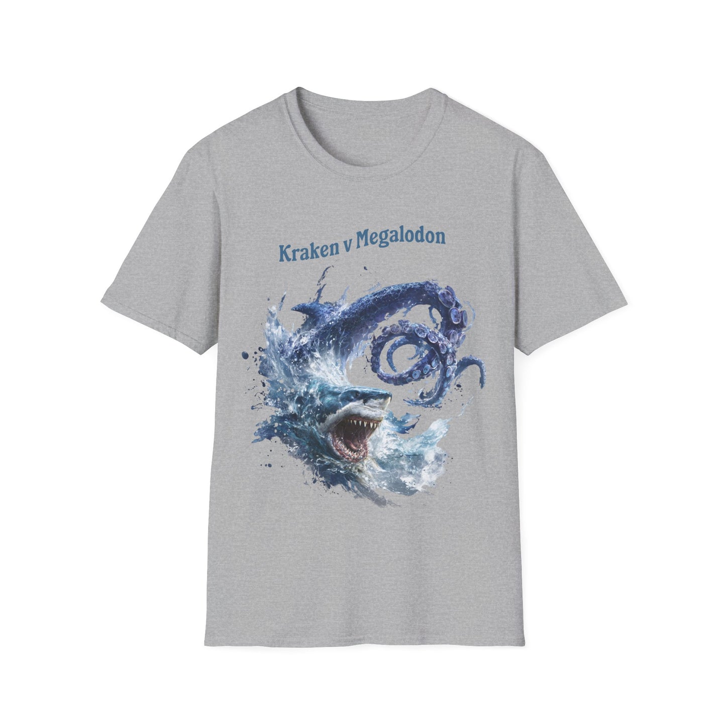 Kraken vs Megalodon T-Shirt