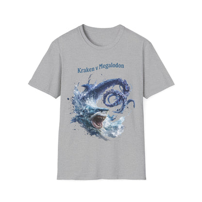 Kraken vs Megalodon T-Shirt