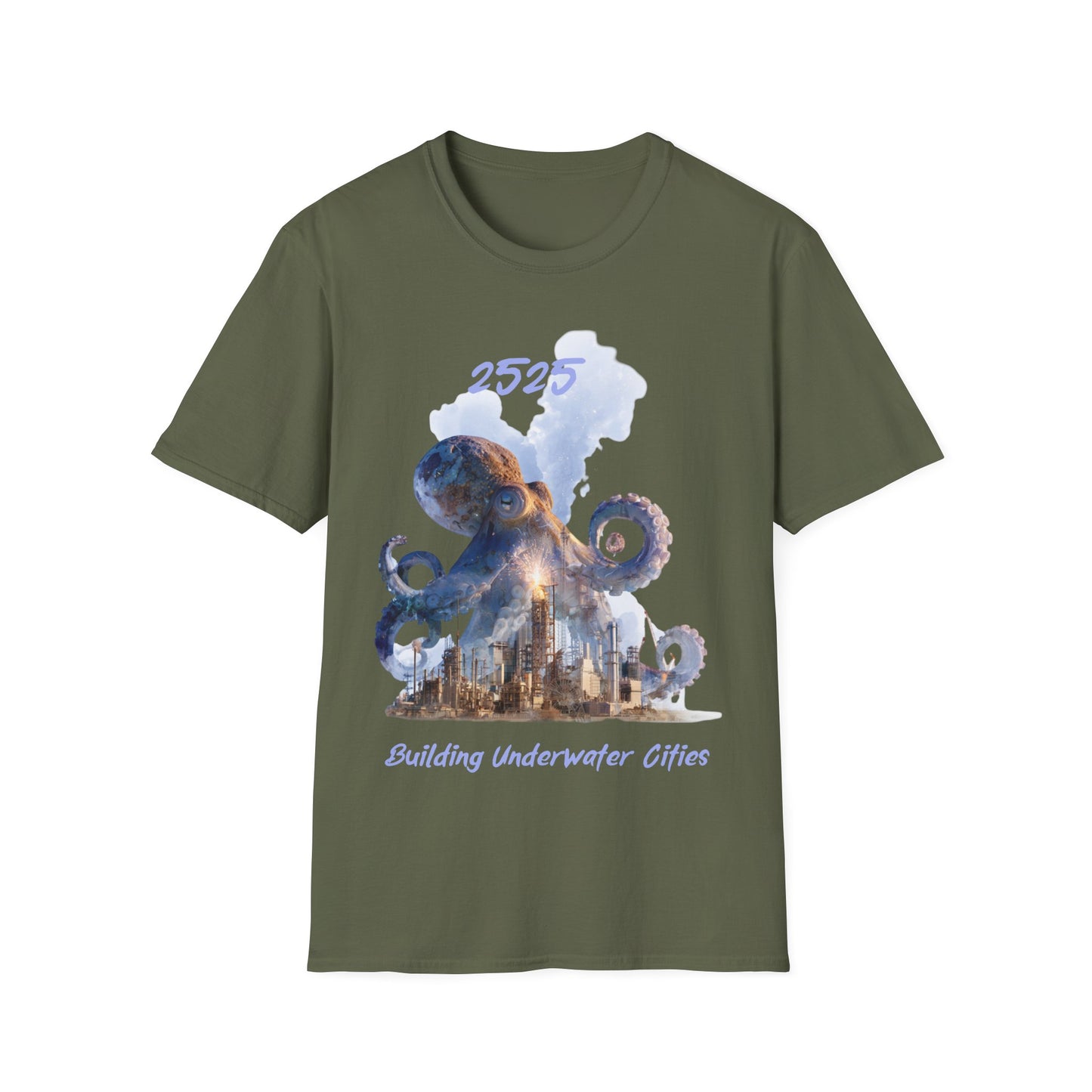Futuristic Octopus T-Shirt, 2525 Underwater Cities Tee