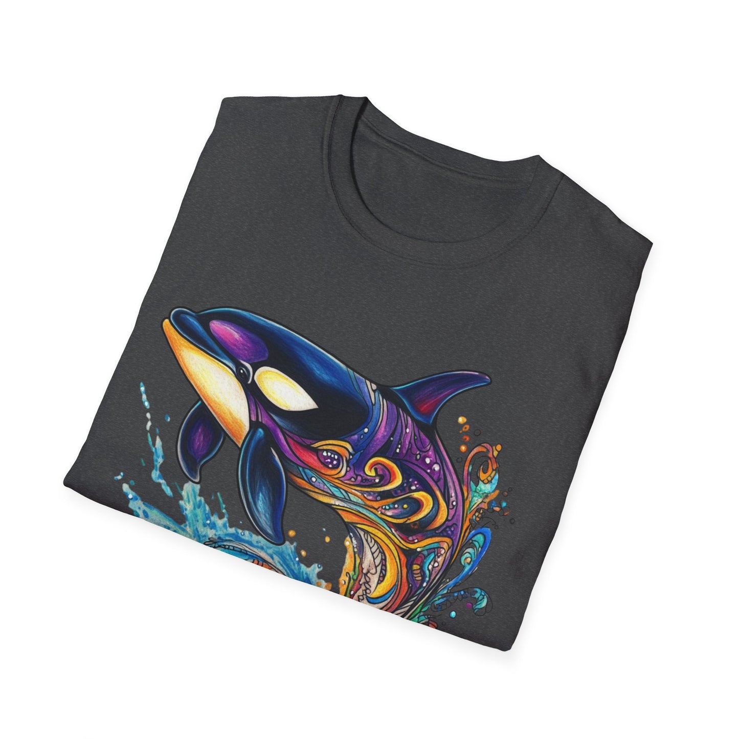 Colorful Orca Whale T-Shirt