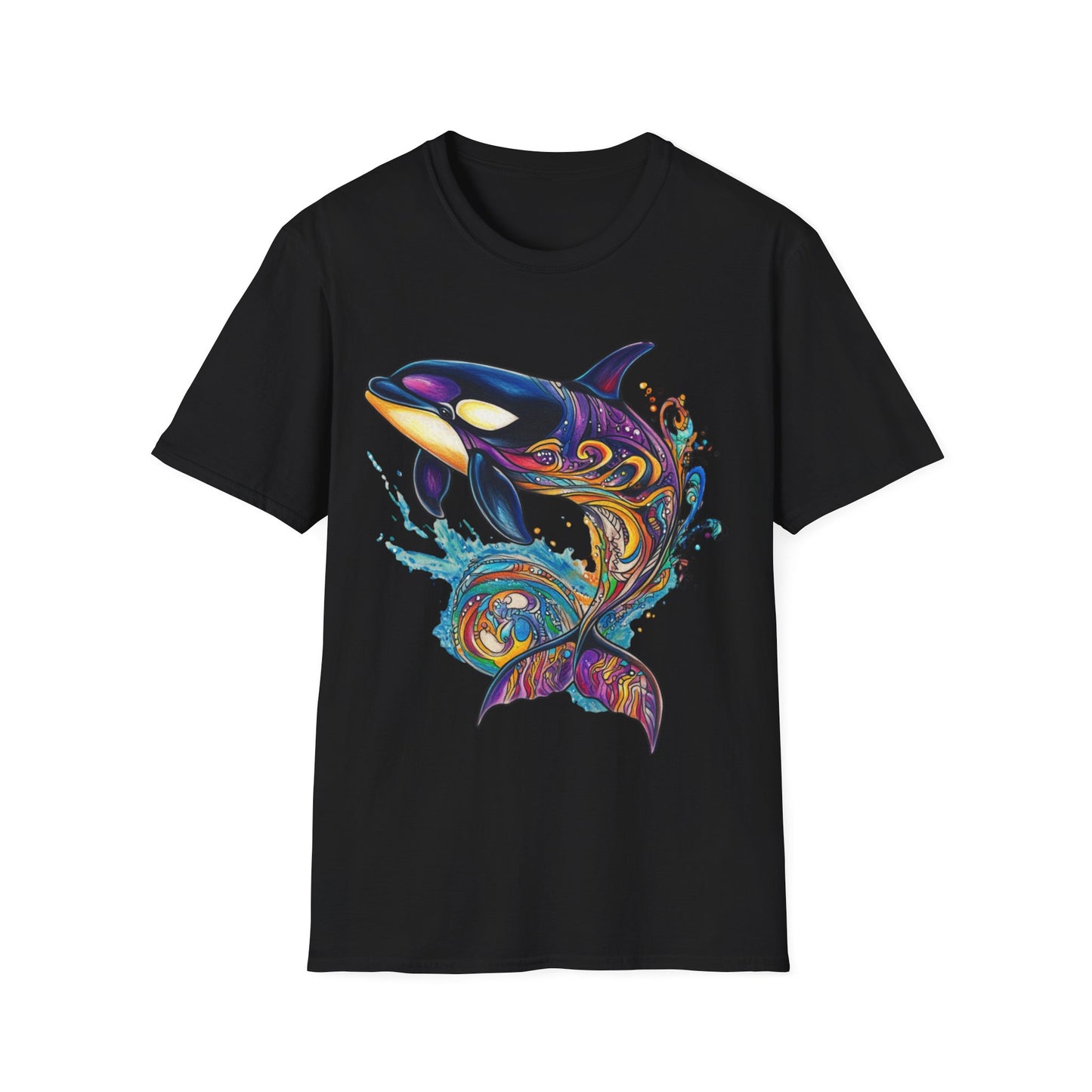 Colorful Orca Whale T-Shirt