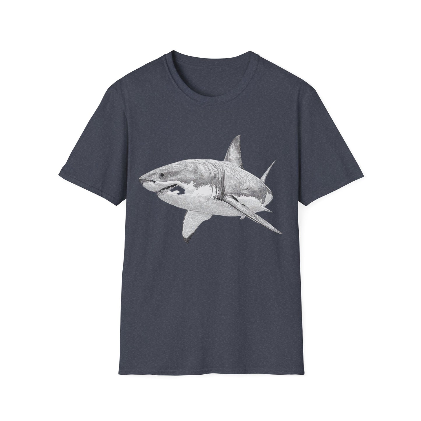 White Shark Graphic  T-Shirt
