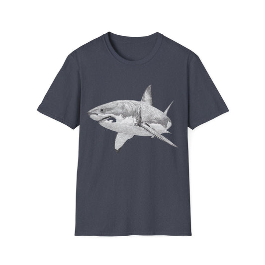 White Shark Graphic  T-Shirt