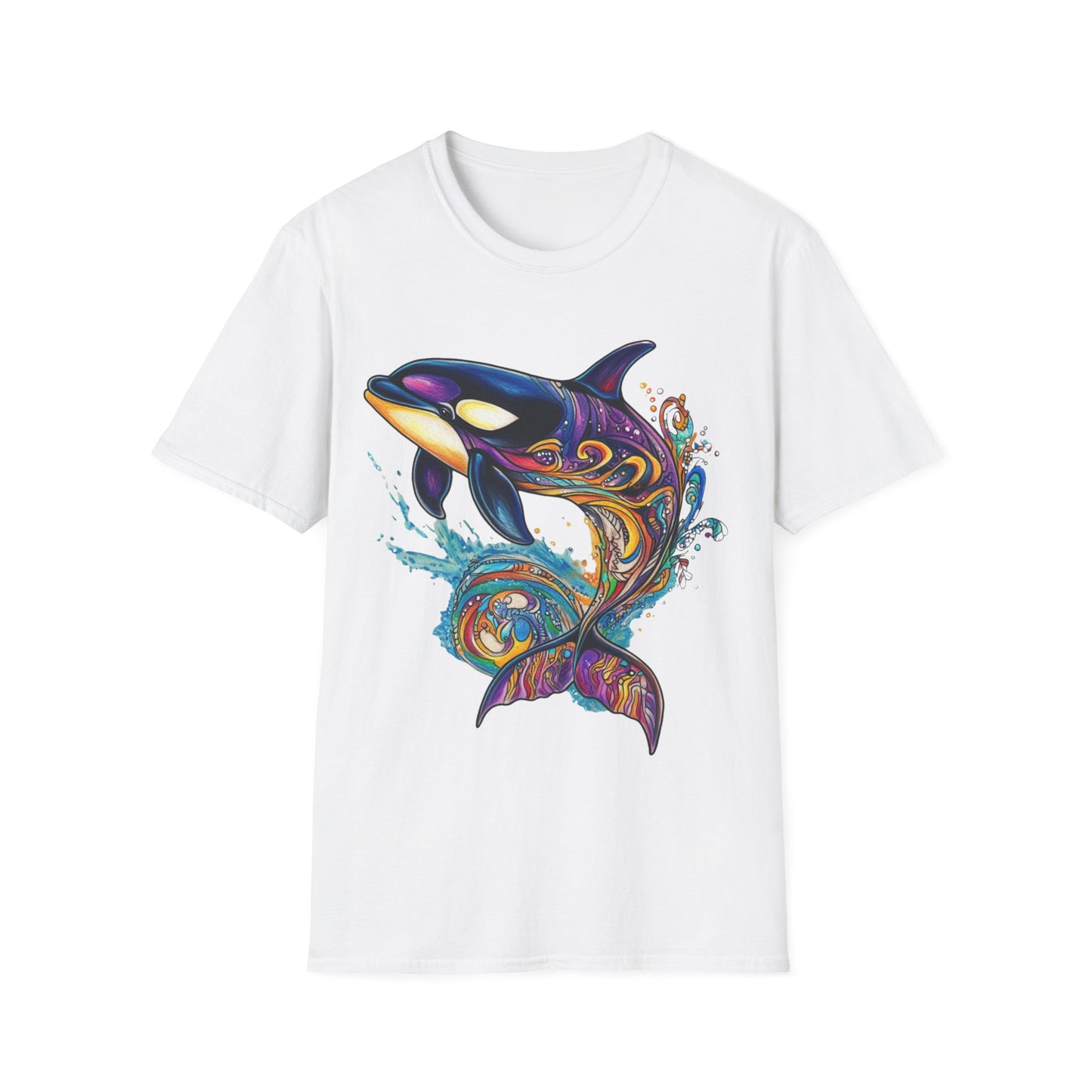 Colorful Orca Whale T-Shirt