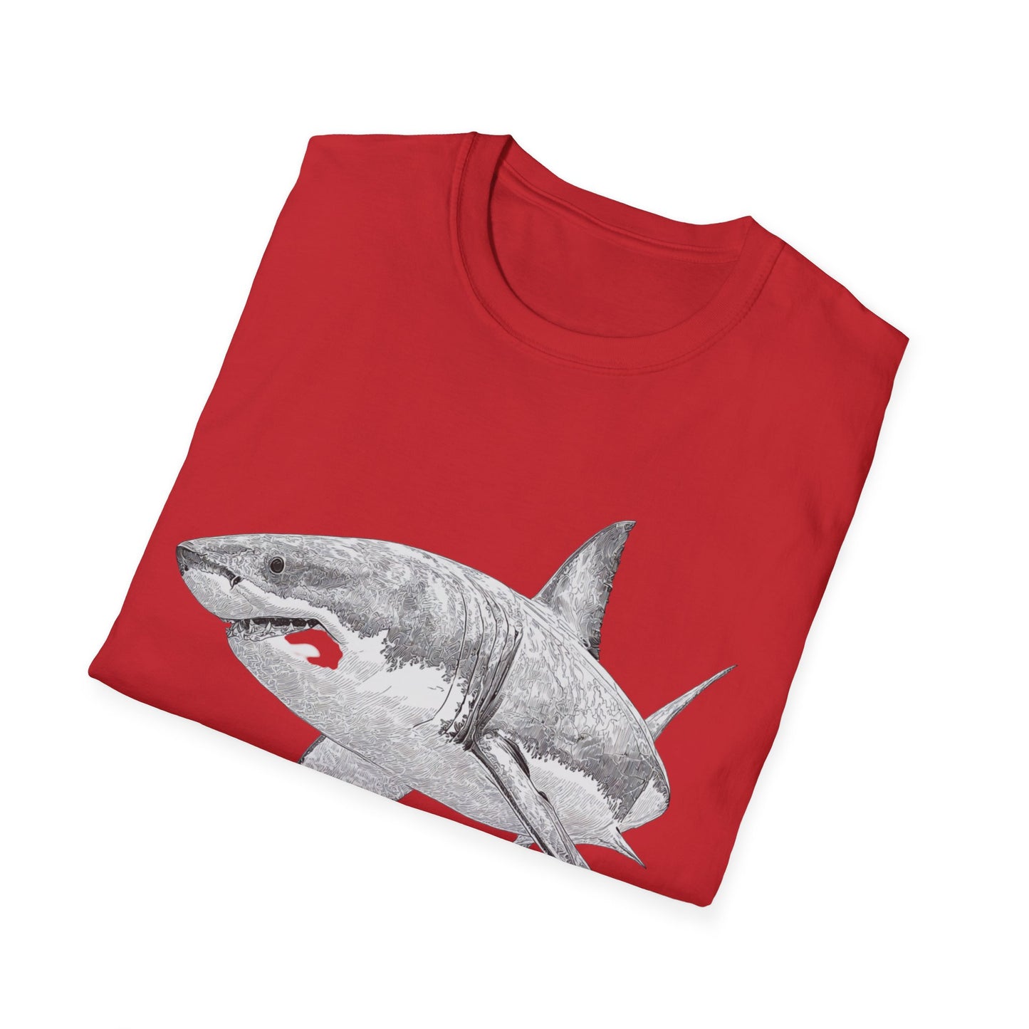 White Shark Graphic  T-Shirt