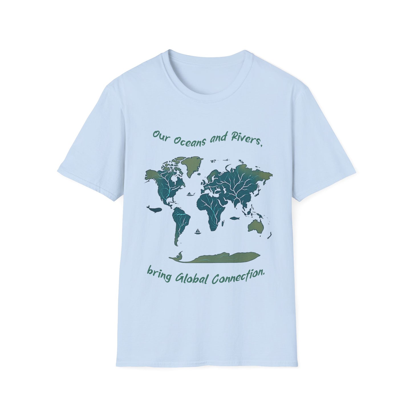 Eco-Friendly World Map T-Shirt