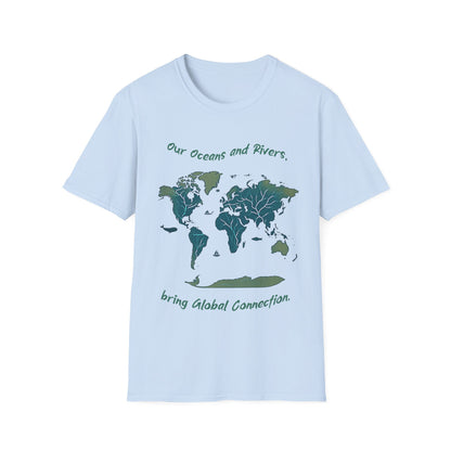 Eco-Friendly World Map T-Shirt