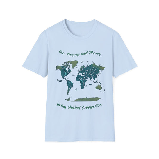 Eco-Friendly World Map T-Shirt