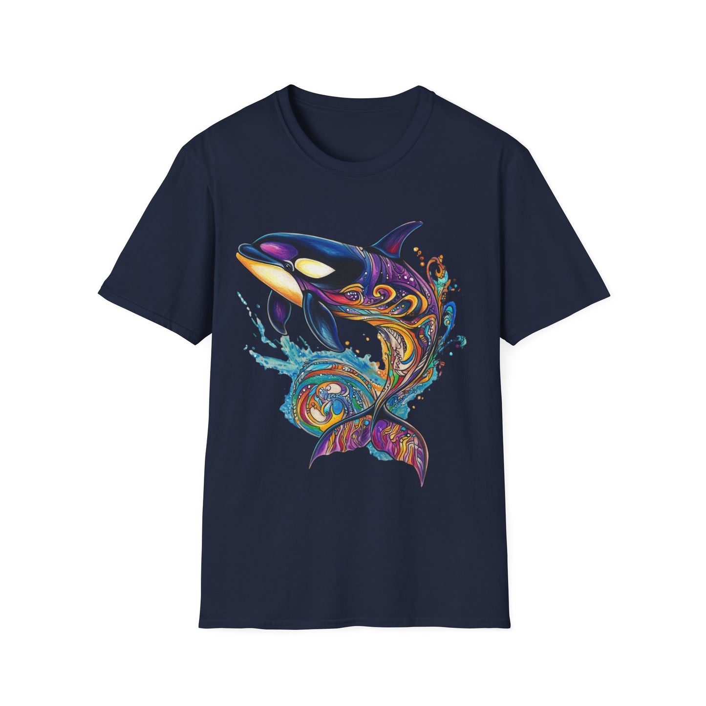 Colorful Orca Whale T-Shirt
