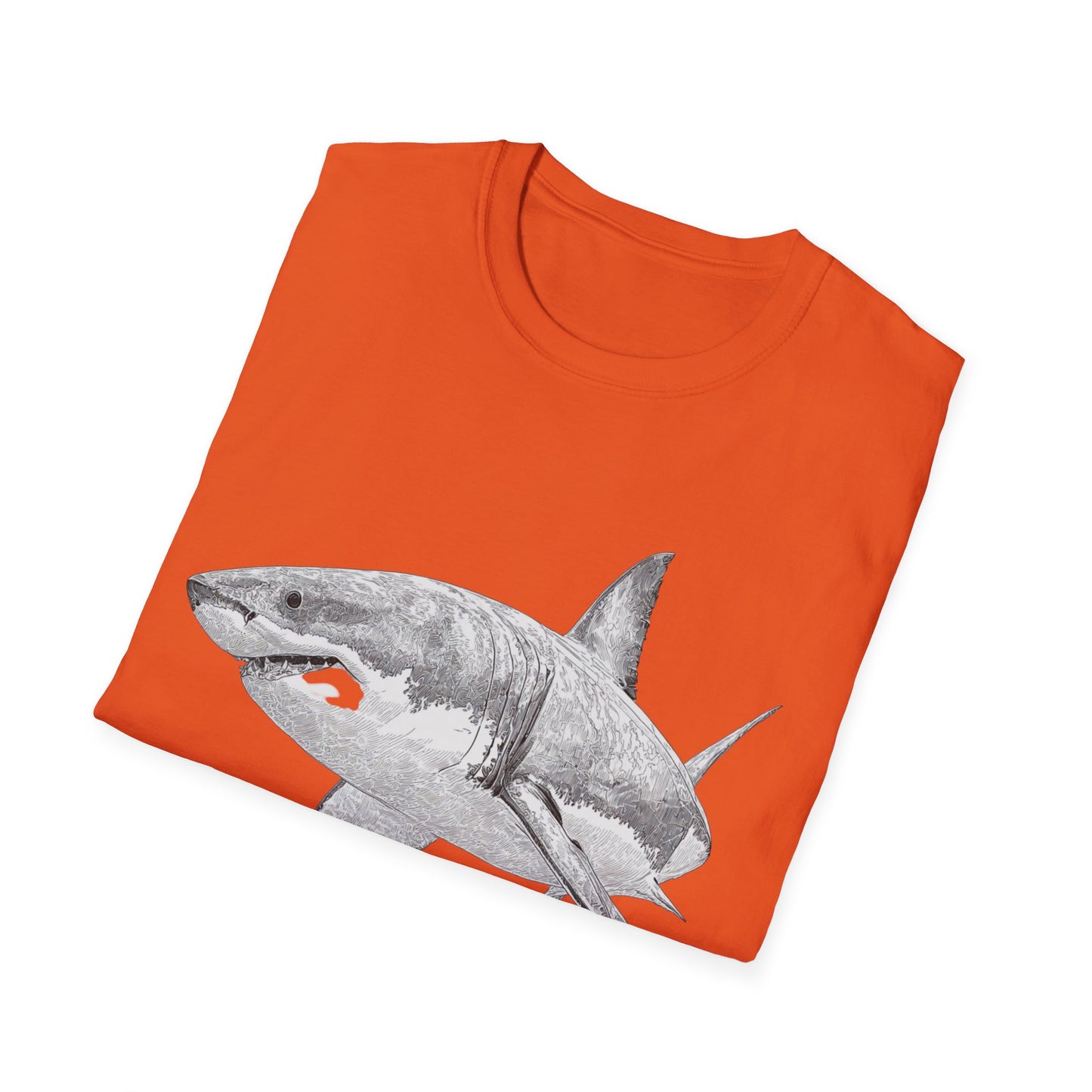 White Shark Graphic  T-Shirt