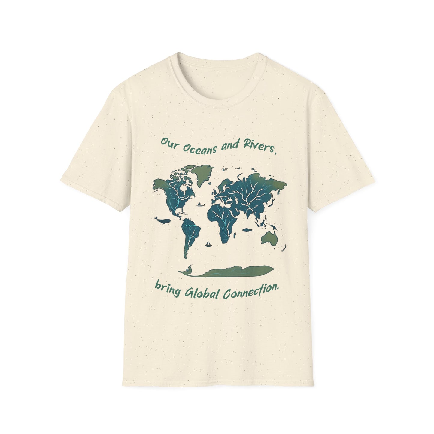 Eco-Friendly World Map T-Shirt