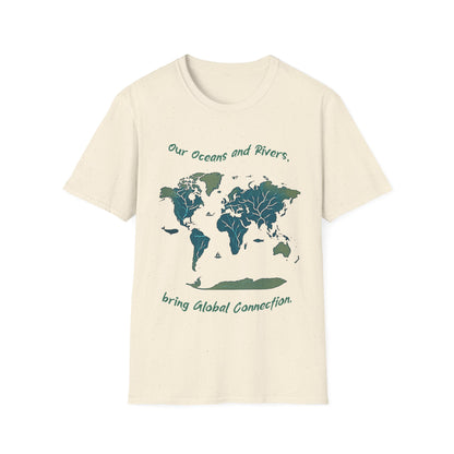 Eco-Friendly World Map T-Shirt