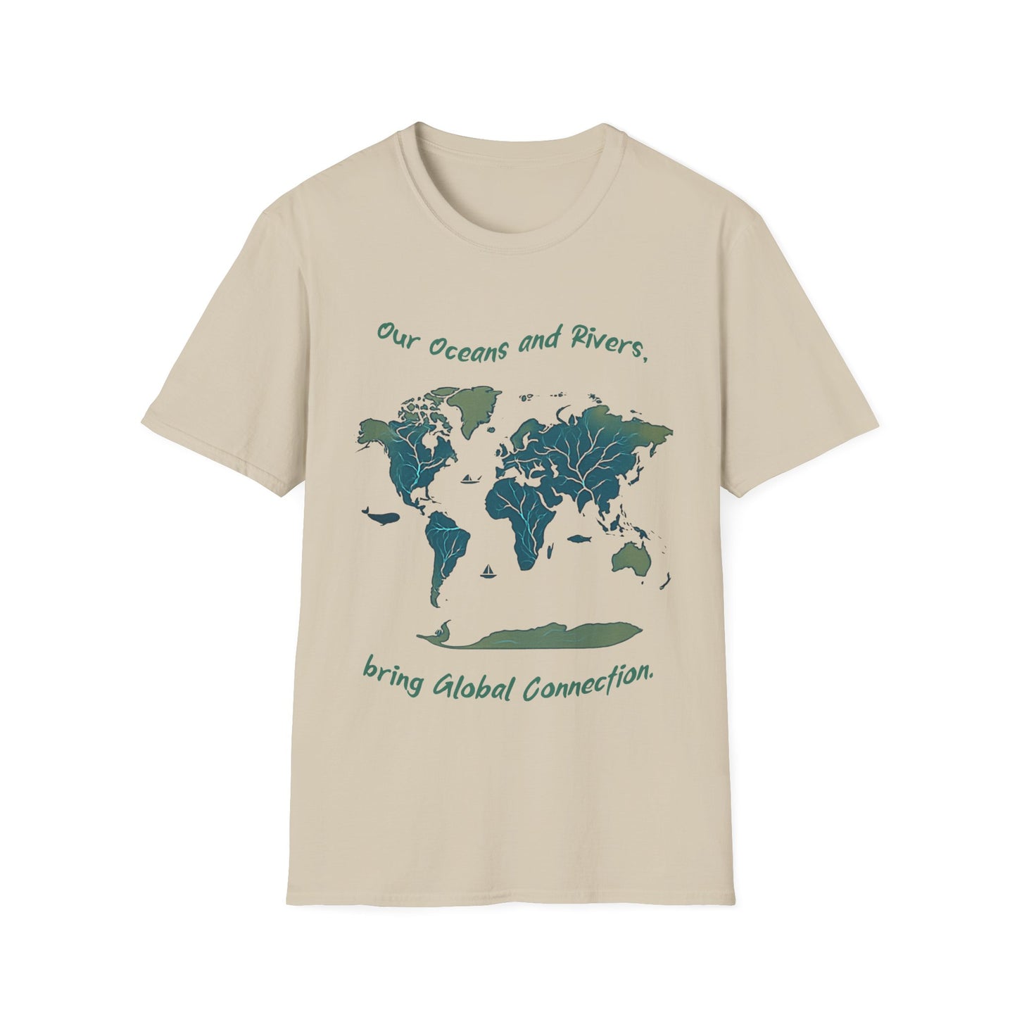 Eco-Friendly World Map T-Shirt