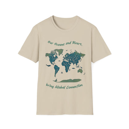 Eco-Friendly World Map T-Shirt